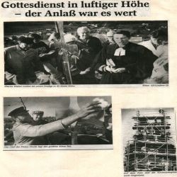 Turmgeruest Oslingen 1992